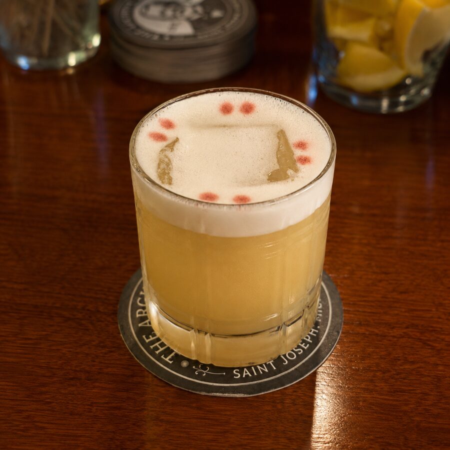 The Bookbinder cocktail at The Archive Lounge — Whiskey Sour