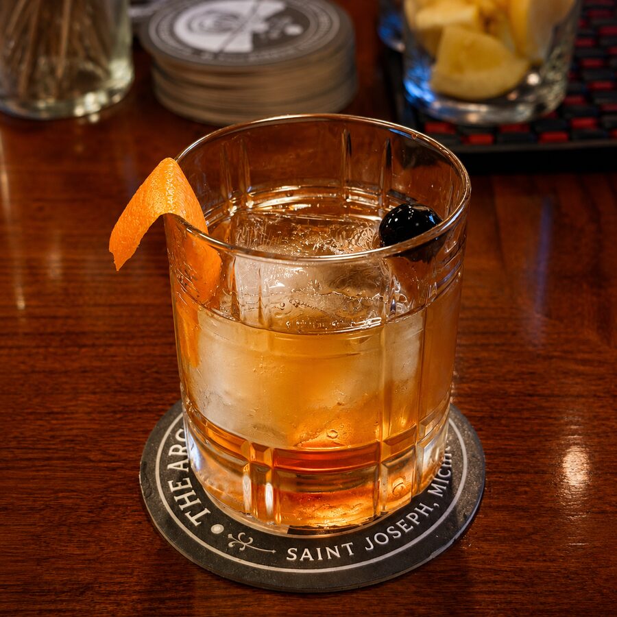 The Carnegie cocktail at The Archive Lounge — Old Fashioned